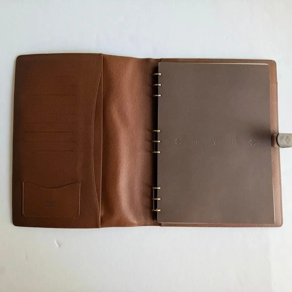 Louis Vuitton Monogram Large Desk Agenda Cover & Notepad RARE 2008 Bloc A4 EUC - Picture 4 of 16